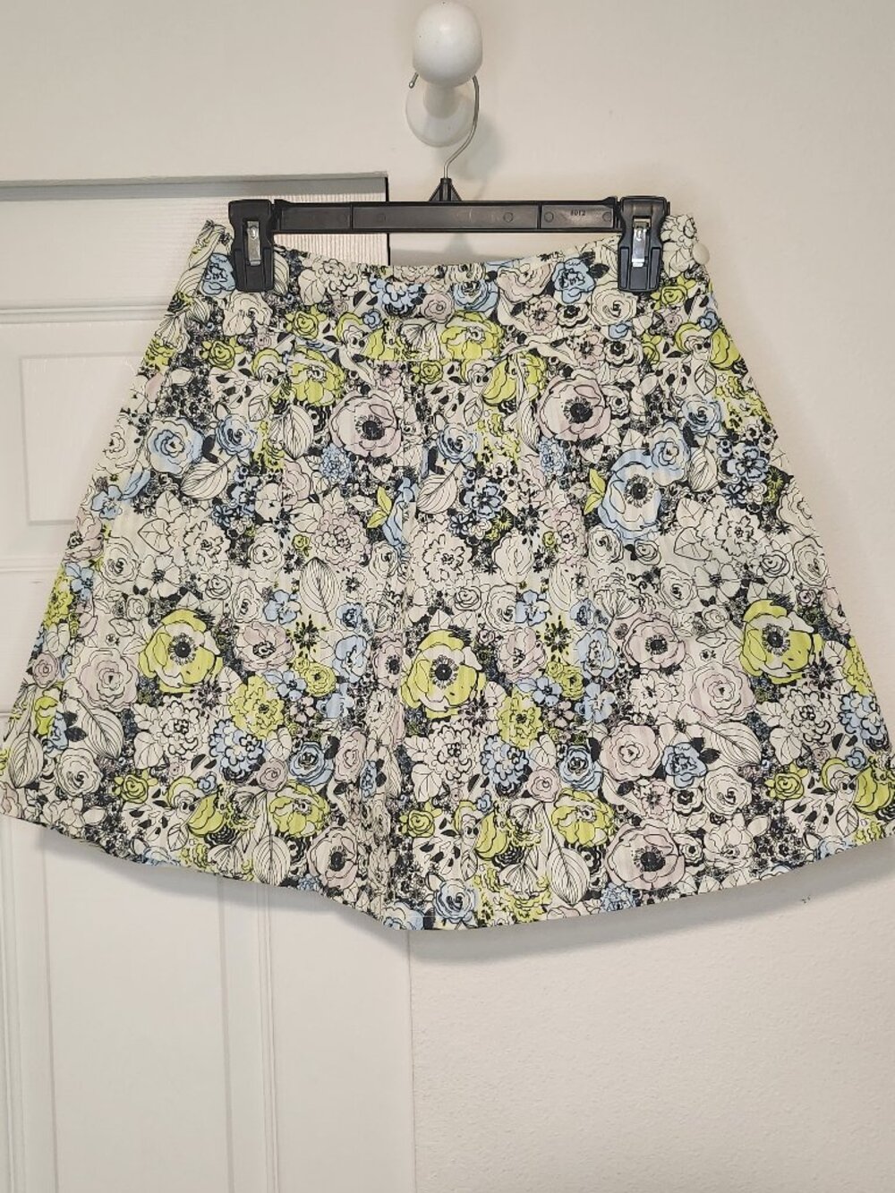 Kiup Floral Print A-Line Skirt Size Small NWT 100% Cotton